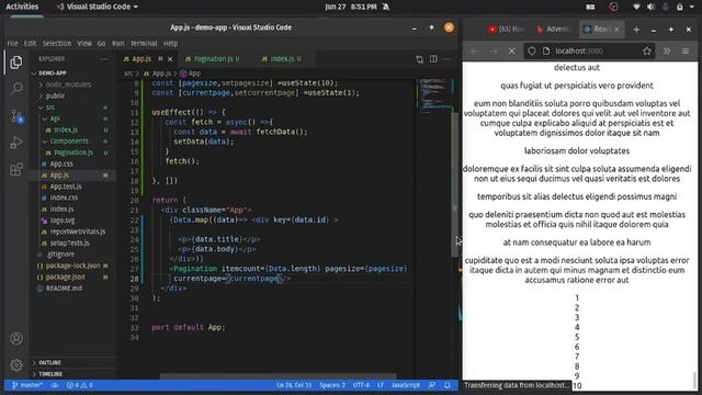 Pagination with React JS смотреть онлайн