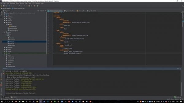 Laravel + Docker. (Nginx + Fpm + Mysql) Подробный разбор
