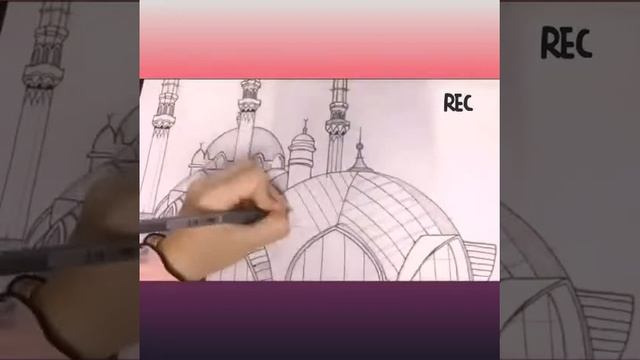 Что мы знаем о России?  - Мечеть «Кул-Шариф» - город Казань, рисунок Малайзийского ребёнка