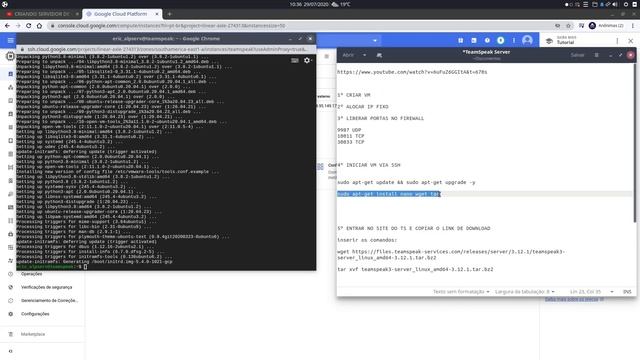 CRIANDO SERVIDOR DE TEAMSPEAK 3 GRÁTIS - UTILIZANDO SERVIDORES DO GOOGLE смотреть онлайн