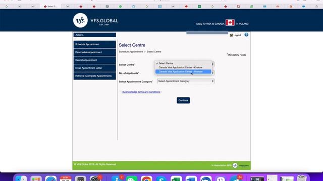 Как записаться на биометрию/подачу паспорта в Канаду. VFS Global. смотреть онлайн