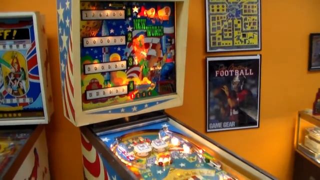 Playmatic New World Pinball Machine from 1976 - Spanish Made Patriotic Themed Game! смотреть онлайн