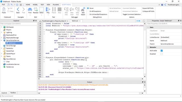 [Outdated] Discord Webhook Chatlogs Roblox Tutorial | Part 2 (Insistence) [Group Required] смотреть онлайн