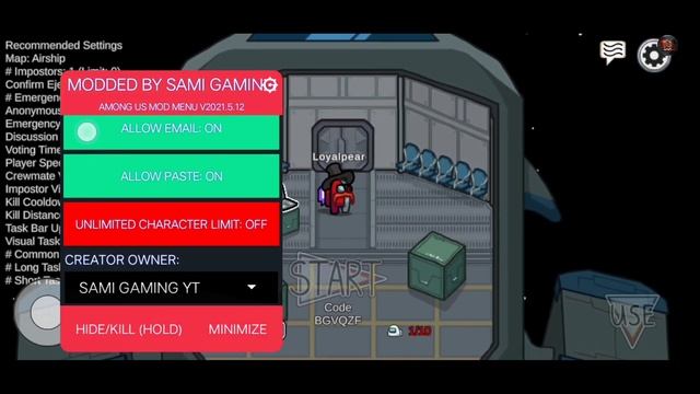 NEW UPDATED AMONG US SAMI GAMING MOD MENU v2021.5.12a ?| ALWAYS IMPOSTER | AMONG US MOD MENU смотреть онлайн