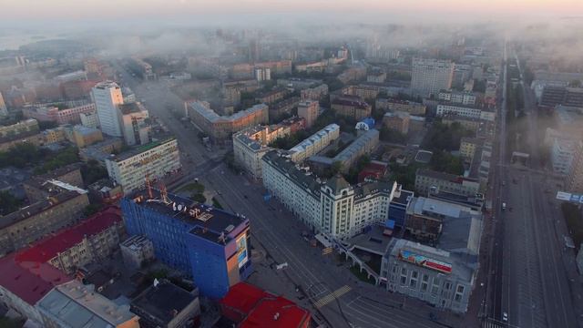 Новосибирск на рассвете – 4K смотреть онлайн
