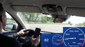 Hyundai Tucson New -  температура  АКПП и мотора, разгон 0-100 км!