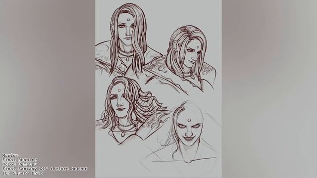 Zenos Sketch Page (FFXIV) !!Endwalker Spoilers!! ~ Speed Draw! смотреть онлайн