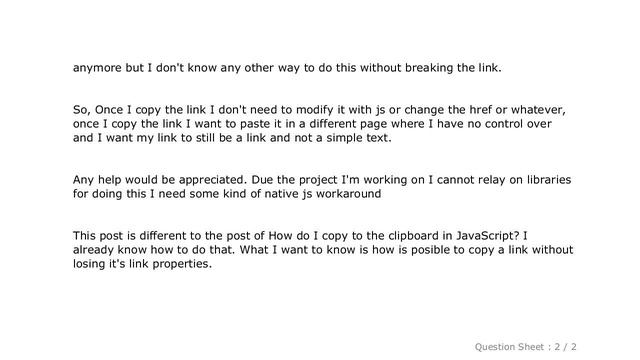 HTML : How to copy a HyperText link into clipboard with JavaScript and preserve its link properties смотреть онлайн
