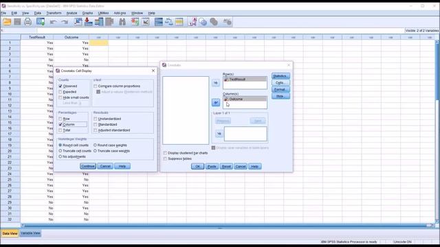 Calculating Sensitivity and Specificity in SPSS and Excel смотреть онлайн