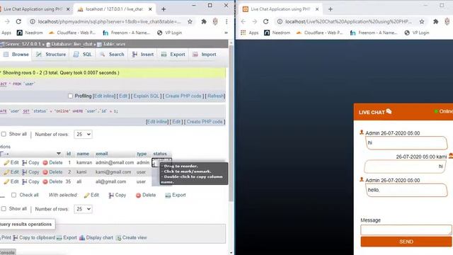 Live Chat Application using PHP jQuery Ajax - Overview смотреть онлайн