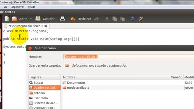 Tutorial - Mi primer programa en Java - Ubuntu смотреть онлайн
