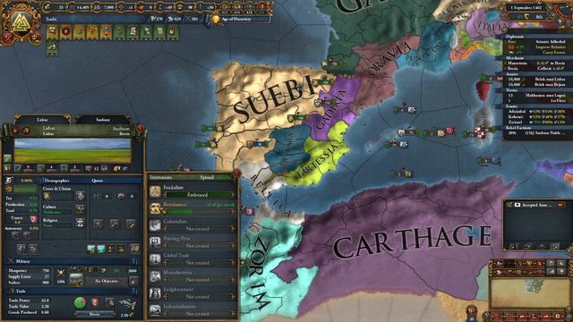 Lets Play EU4: Post Finem (Suebi) #2 смотреть онлайн