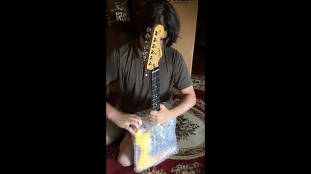 My First Fender Guitar Unboxing!!!!!!!!!! смотреть онлайн