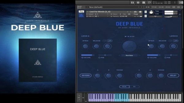 Deep Blue by Dark Intervals for Kontakt | PLAYTHROUGH