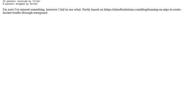 Unix & Linux: Route an specific Docker network via Systemd Wireguard interface смотреть онлайн