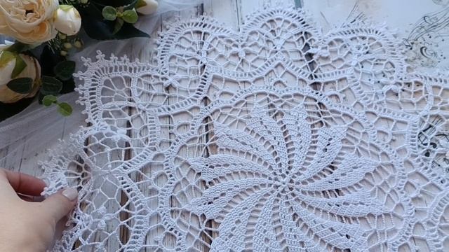 Салфетка вязаная крючком.mp4