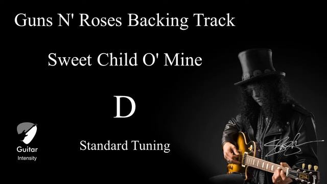Sweet Child O' Mine in D, Standard Tuning. смотреть онлайн