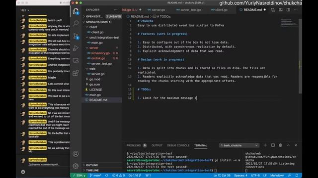 [Go] [Silent] Making the distributed event bus a-la Kafka in Golang смотреть онлайн