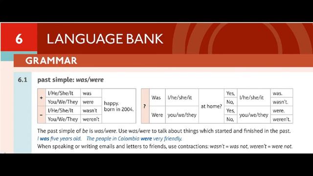 IN THEIR PAST |Unit 6 | 6.1 IN THEIR PAST | THE PAST | english| Speakout Elementary смотреть онлайн