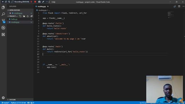 Flask Tutorial Building URL смотреть онлайн