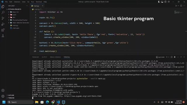 How to Convert .py to .exe in Visual Studio Code смотреть онлайн