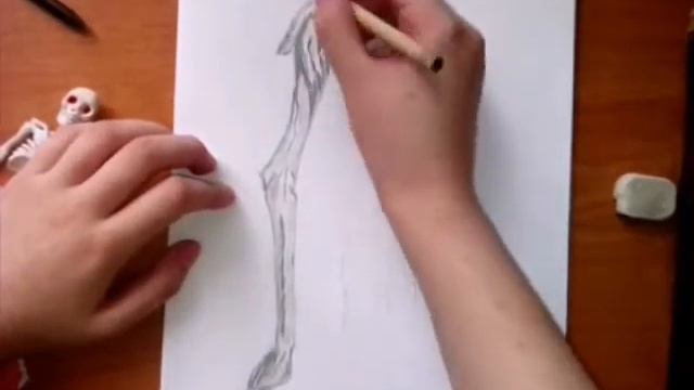 Монстр. Рисунок простым карандашом. смотреть онлайн