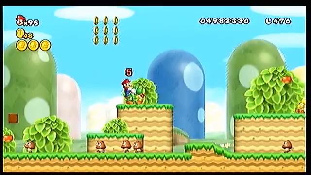 Yoshi crashes NSMBW смотреть онлайн