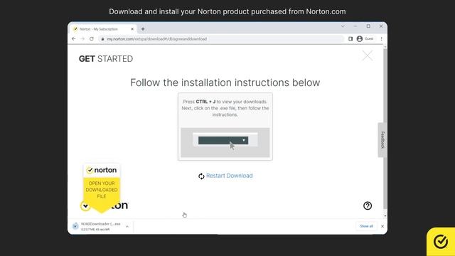 How To Download & Install Norton Purchased From Norton.com