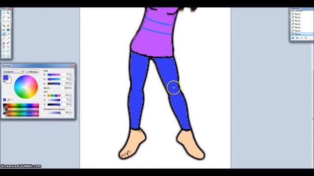 Как я рисую на манекене ^^ смотреть онлайн