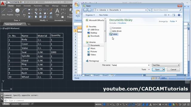 How to Export AutoCAD Table to Excel | AutoCAD Table to Text | AutoCAD csv Export смотреть онлайн