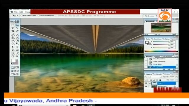 Usage Of Tools -Stamp and Text | Lesson 1 | Adobe Photoshop Training Program | APSSDC | Mana TV смотреть онлайн