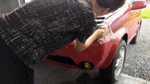 Как отполировать фары автомобиля за 5 минут машинкой и вручную!