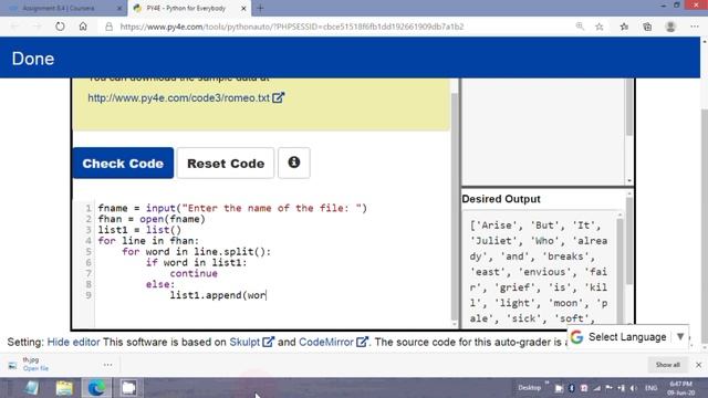 Python Data Structures Assignment 8.4 Solution [Coursera] | Assignment 8.4 Python Data Structures смотреть онлайн