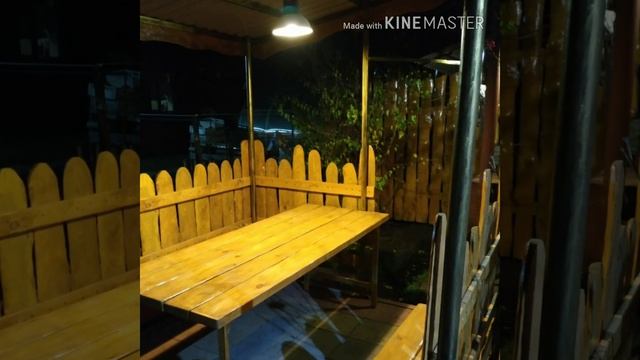 Беседка и забор из горбыля!! )Уютно и красиво!! смотреть онлайн