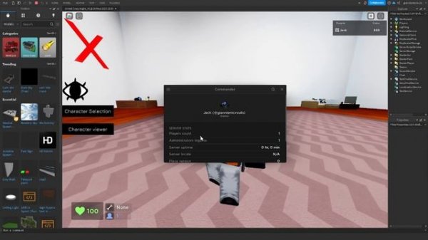 Roblox Studio - Admin Panel (Uncopylocked)