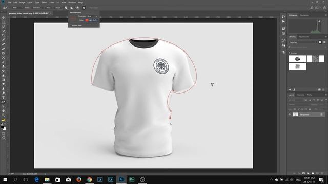 Change Path Stroke Color and Thickness in Photoshop CC 2018 [Thai Language] смотреть онлайн