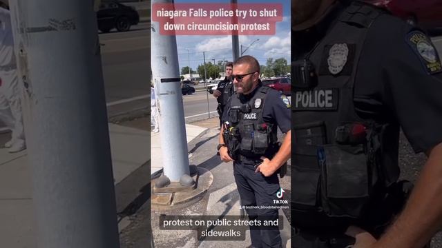 Niagara Falls Police Try To Shut Down Circumcision Protest