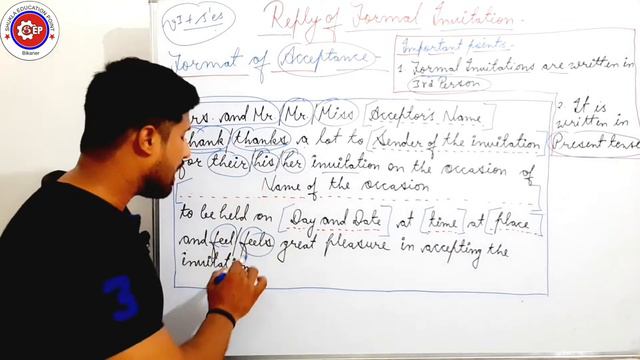 Invitation Writing Part-1- Reply of Formal Invitation in Accept & Decline ।। By Yogesh Sir смотреть онлайн