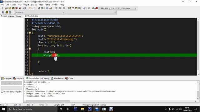 Loading bar in C++ | Azeem Tech Official смотреть онлайн