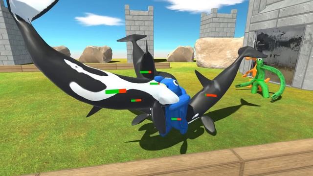 Aquatics War | X6 Rainbow Friends Attack - Animal Revolt Battle Simulator смотреть онлайн