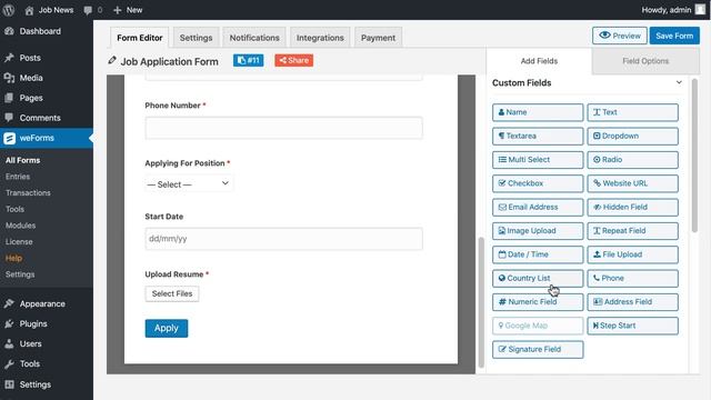 How to create a Job application Form in WordPress смотреть онлайн