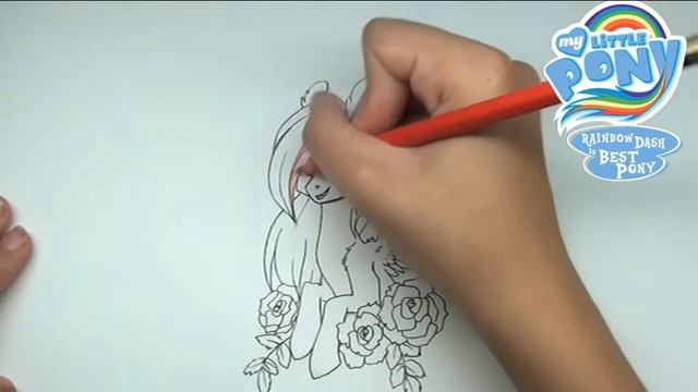 Как нарисовать пони Рейнбоу Дэш How to draw Rainbow Dash смотреть онлайн