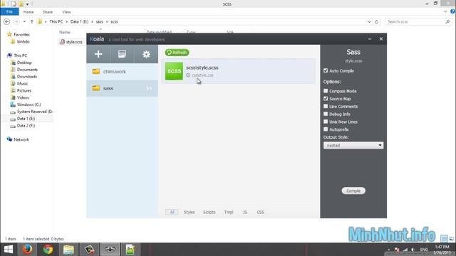 Koala công cụ tự động biên dịch SASS trên Windows смотреть онлайн