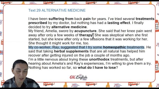 Text 29 Alternative medicine ?? Английский язык INTERMEDIATE (B1-B2) | Уроки английского языка смотреть онлайн