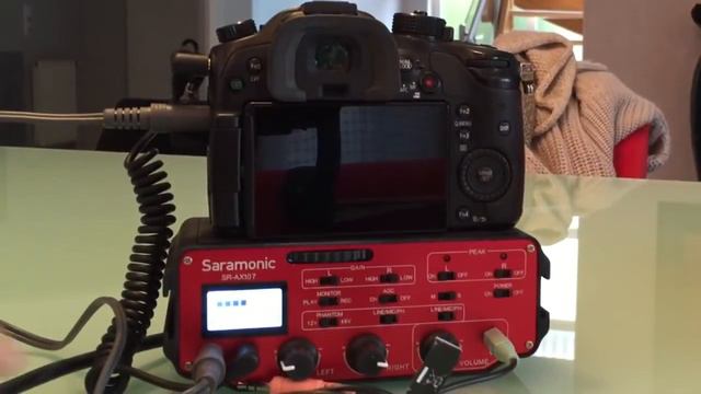 Saramonic SR AX107 Audio Adapter unboxing and test with mics смотреть онлайн