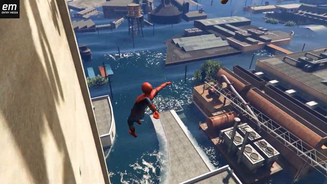 GTA 5 Spiderman vs Mickey Mouse Epic Water Fails vol.1 (Euphoria Physics, Funny Moments) смотреть онлайн