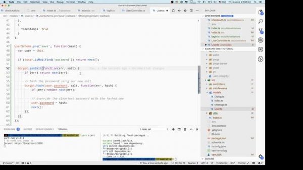 Разработка чата на ReactJS + NodeJS: Продолжаем разрабатывать серверную часть #3