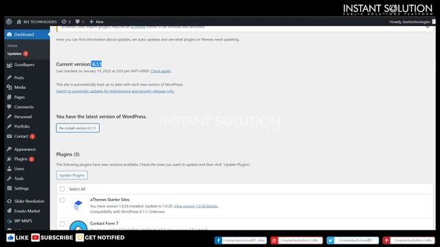 How to update WordPress version manually lecture7-Instant Solution смотреть онлайн