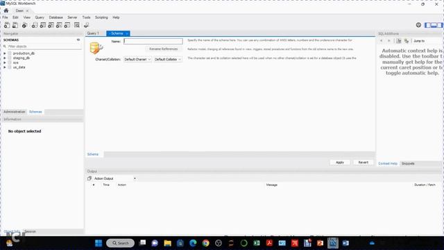How to create a schema in MySQL workbench смотреть онлайн