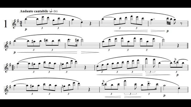 Concone 25 No.1 - Solo Soprano Saxophone смотреть онлайн